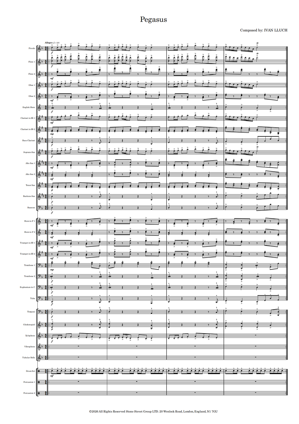 Pegasus- Score ONLY