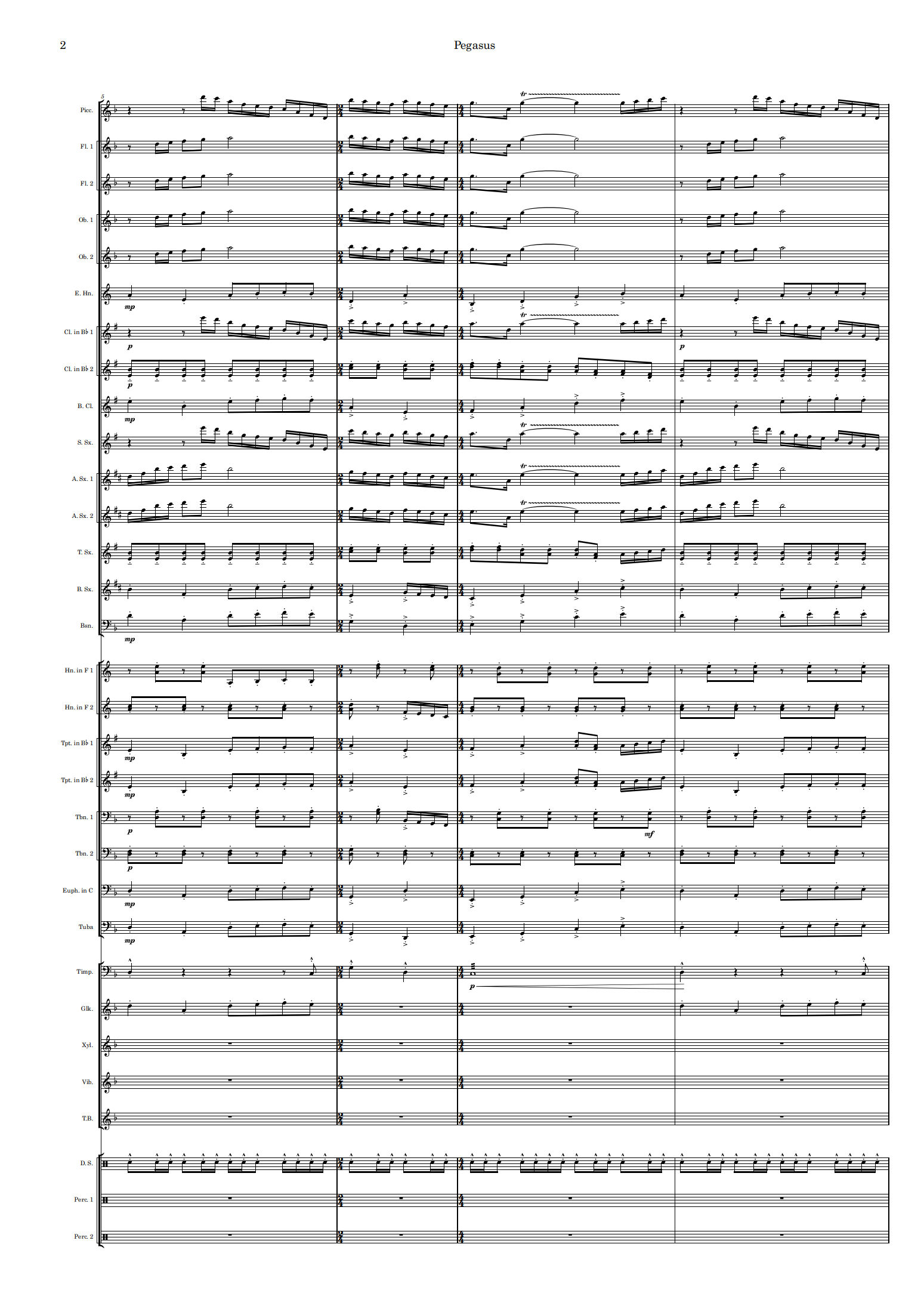 Pegasus- Score ONLY